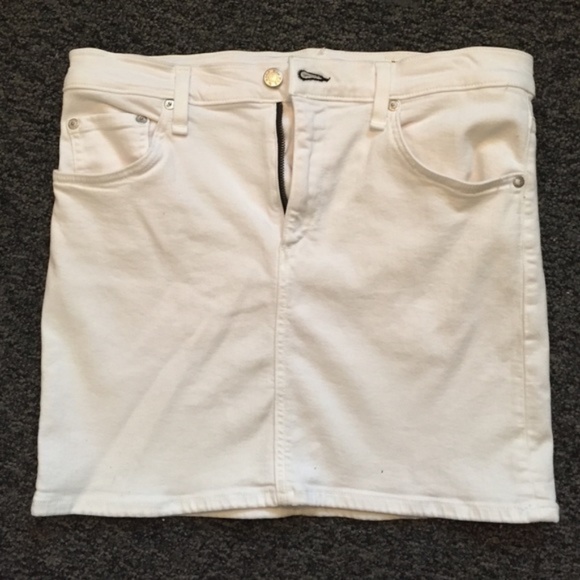 RAG & BONE Jean White Denim Skirt {B16} - Picture 4 of 5